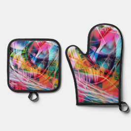 Set De Manoplas Dynamic Lines Abstraction