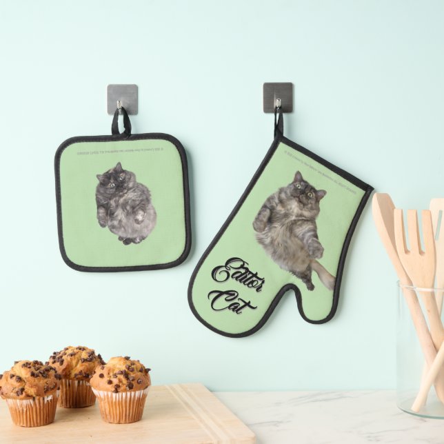 Set De Manoplas Editor Cat de RoseWrites Manoplas y Agarraderas pa (Insitu (colgante))