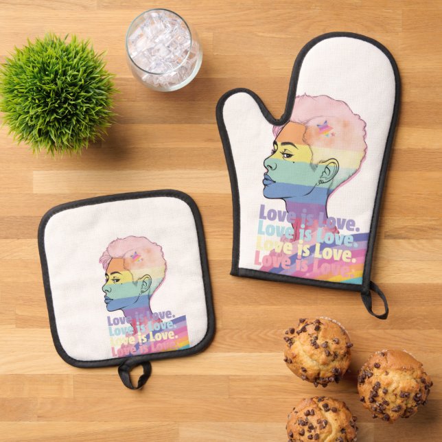 Set De Manoplas El amor es amor (De arriba hacia abajo)