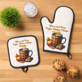 Set De Manoplas El Café Hace que las Cosas Pasen