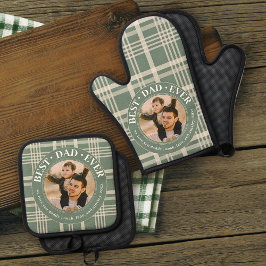 Set De Manoplas El mejor padre Personalizado de la familia foto co