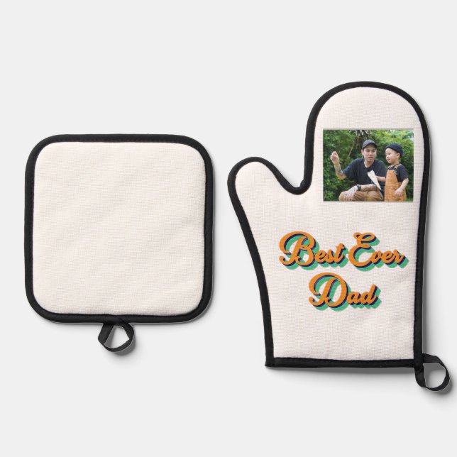 Set De Manoplas El mejor papá de todos los tiempos (Anverso)