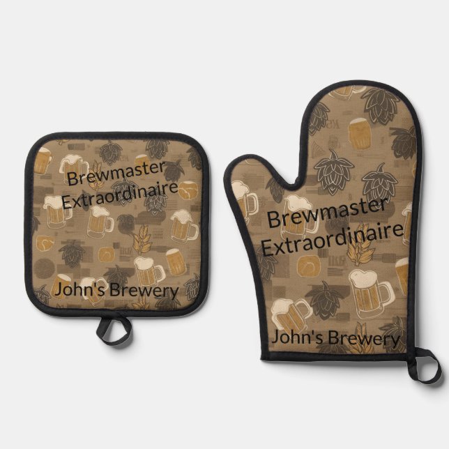 Set De Manoplas El regalo personalizado de Craft Beer Lover (Anverso)
