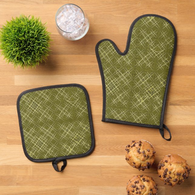 Set De Manoplas Elegancia entrecruzada (De arriba hacia abajo)