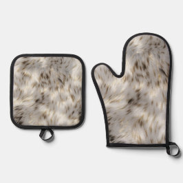 Set De Manoplas Elegante Boda Gris White Gold