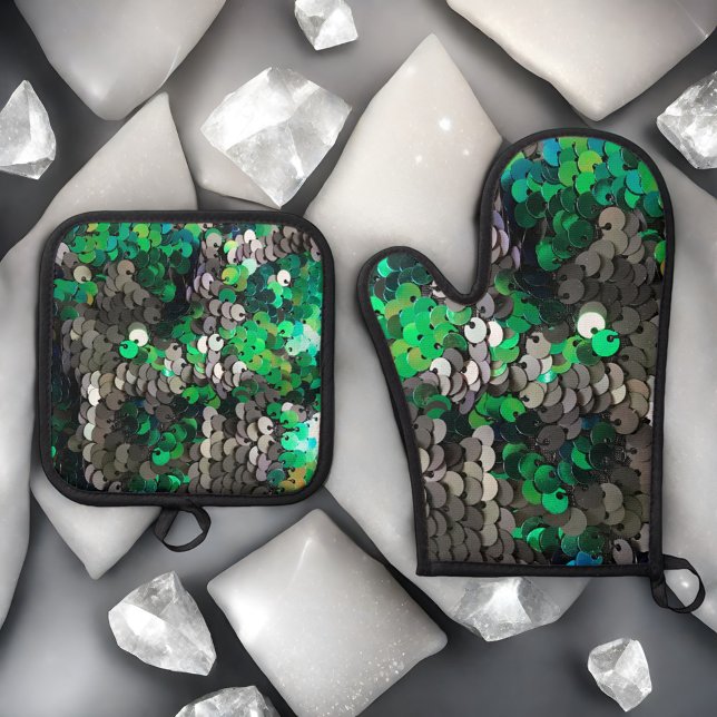 Set De Manoplas Elegante glamour glamour greens grays secuencia de (Subido por el creador)