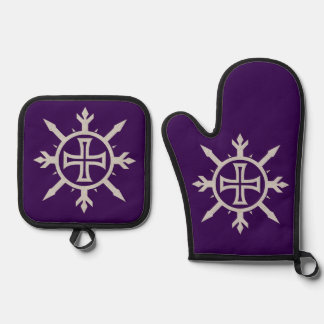 Set De Manoplas "Emblema de Cruz"