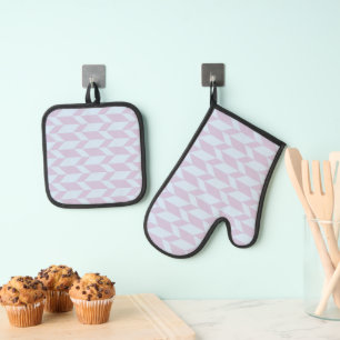 Set De Manoplas Empleado Doble Flecha Tono Tono Tapa Chevron Tirar