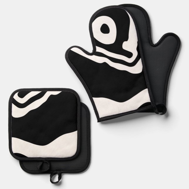 Set De Manoplas En profundidad: Resumen en blanco y negro (Anverso/Reverso)