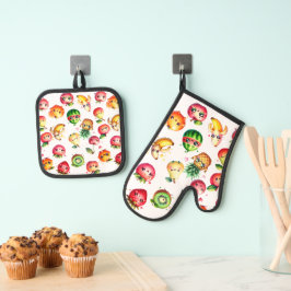 Set De Manoplas Ensalada de Frutas