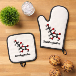 Set De Manoplas Equipo Ácido Ascórbico (Molécula Química Vitamina