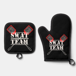 Set De Manoplas Equipo SWAT Oven Mitt y Pot Holders