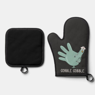 Set De Manoplas ER Enfermera Turquia Gobble Squad ER Enfermera Acc