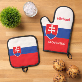Set De Manoplas Eslovaquia emblema bandera eslovaca Europa