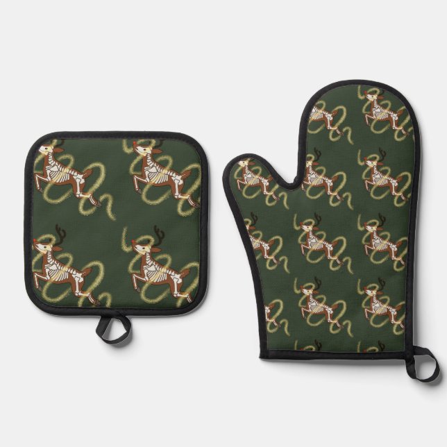 Set De Manoplas Esqueleto de Reno (Anverso)