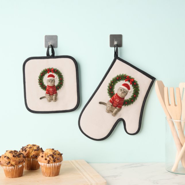 Set De Manoplas Estado de ánimo navideño gruñón (Insitu (colgante))