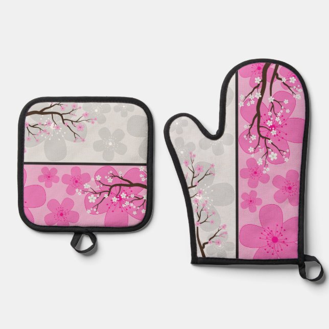 Set De Manoplas Estandartes de Flor de Cerezo (Anverso)