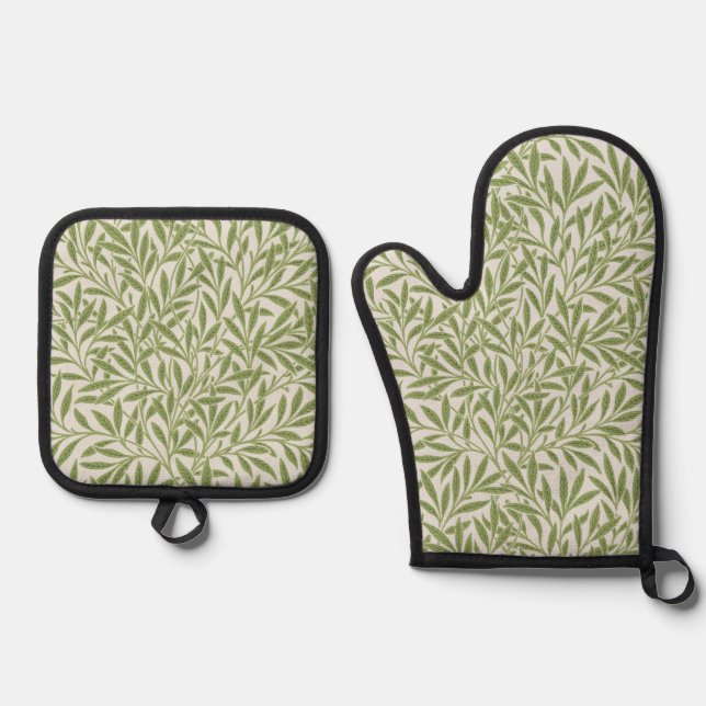 Set De Manoplas Estilo Willow, William Morris (Anverso)