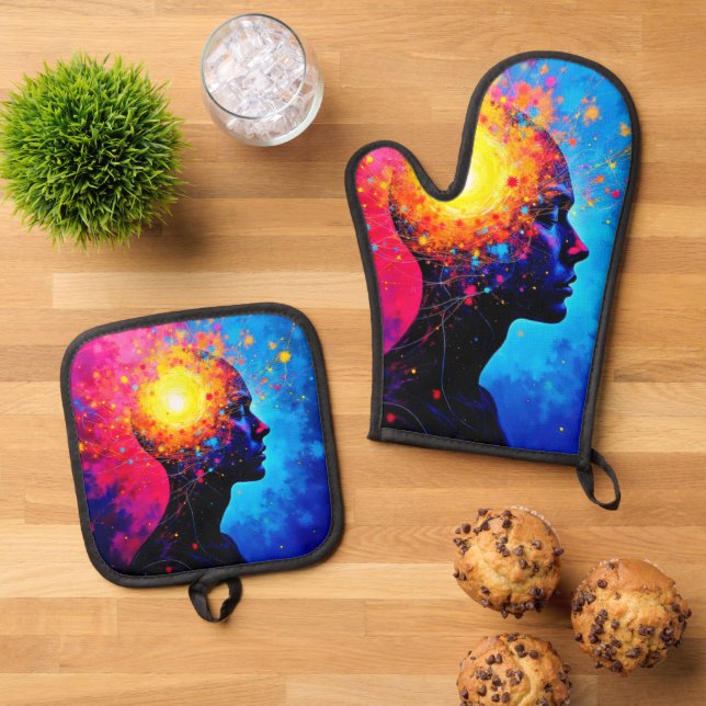 Set De Manoplas Explosión del Arte de la Mente Creativa (De arriba hacia abajo)