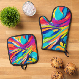 Set De Manoplas Explosión energética vibrante