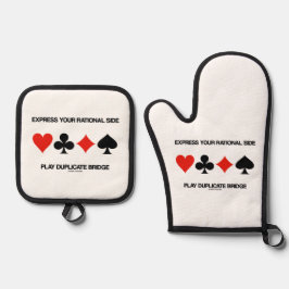 Set De Manoplas Express Your Rational Side Play Duplicate Bridge