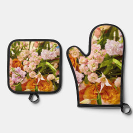 Set De Manoplas Fabulosas Florals