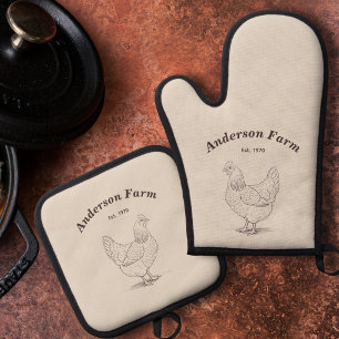 Set De Manoplas Farm Hen