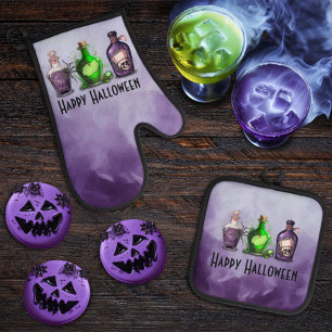 Set De Manoplas Feliz aniversario de Halloween