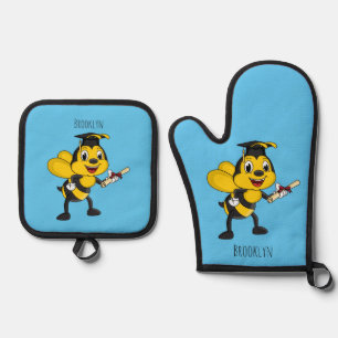 Set De Manoplas Feliz graduación de abejas personalizados