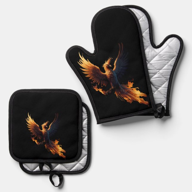 Set De Manoplas Fiery Phoenix (Anverso/Reverso)