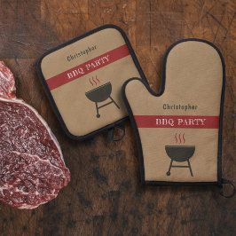 Set De Manoplas Fiesta BBQ