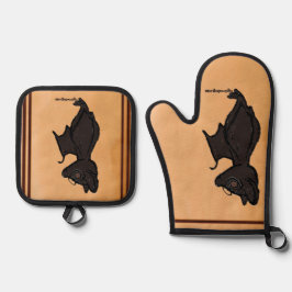 Set De Manoplas Figdewdrop Blinky the Bat pot holders