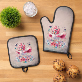 Set De Manoplas Flamingo mate al estilo personalizado