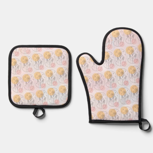 Set De Manoplas Flor (Anverso)