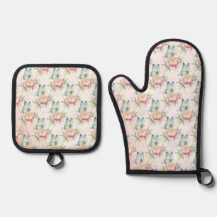 Set De Manoplas Flor