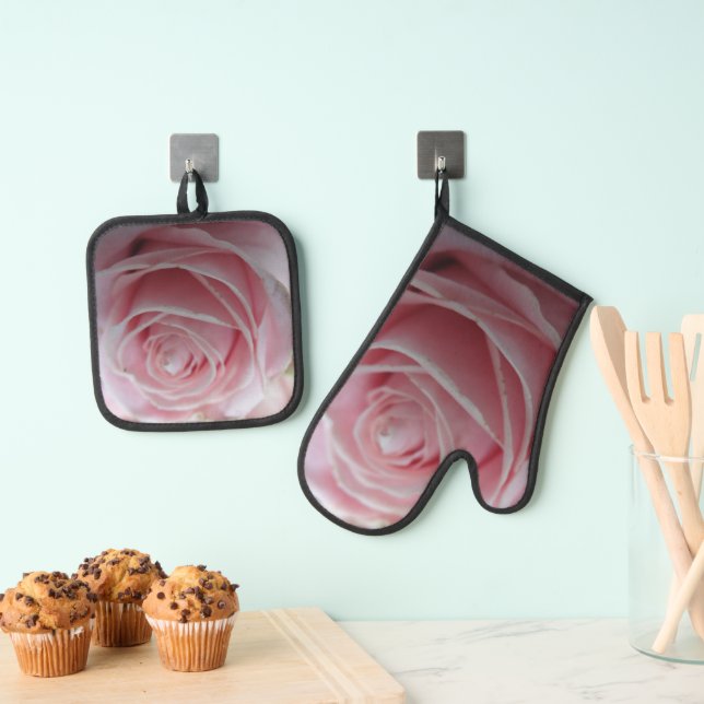 Set De Manoplas Flor de Rosa suave (Insitu (colgante))