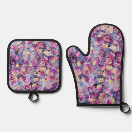 Set De Manoplas Floral