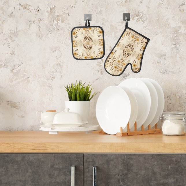 Set De Manoplas Floral de granja (Subido por el creador)