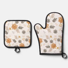 Set De Manoplas Floral potholder / gant de cuisine fleurie
