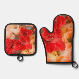 Set De Manoplas Floral vibrante