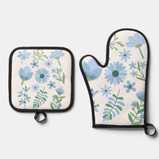 Set De Manoplas Flores
