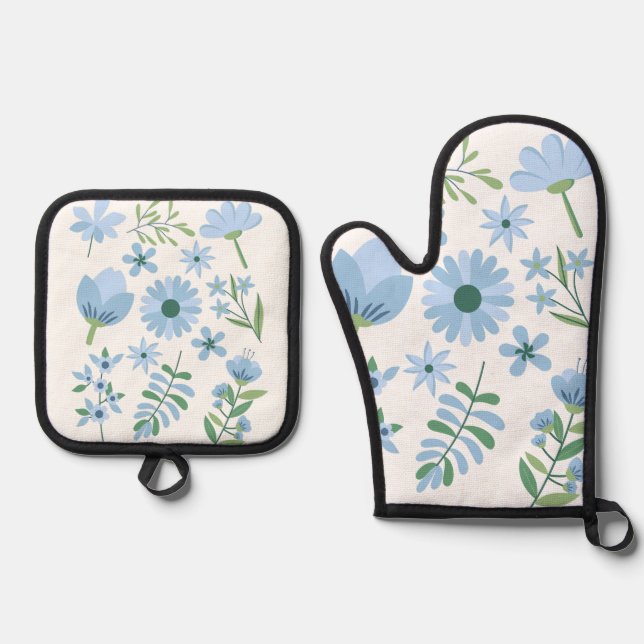 Set De Manoplas Flores (Anverso)