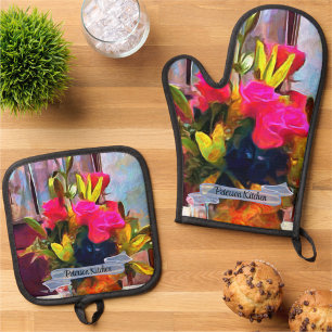 Set De Manoplas Flores de amor PM0001