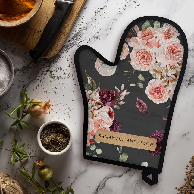 Set De Manoplas Flores pasteles modernas y regalo personalizado de (Subido por el creador)