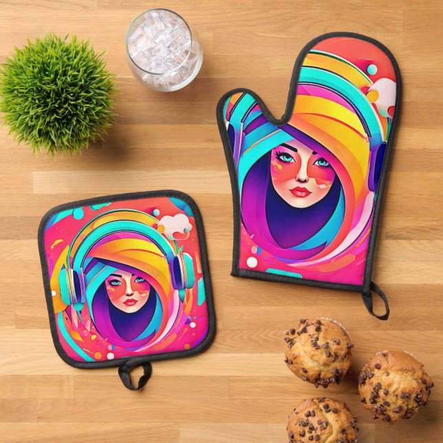 Set De Manoplas Flujo vibrante de música (De arriba hacia abajo)