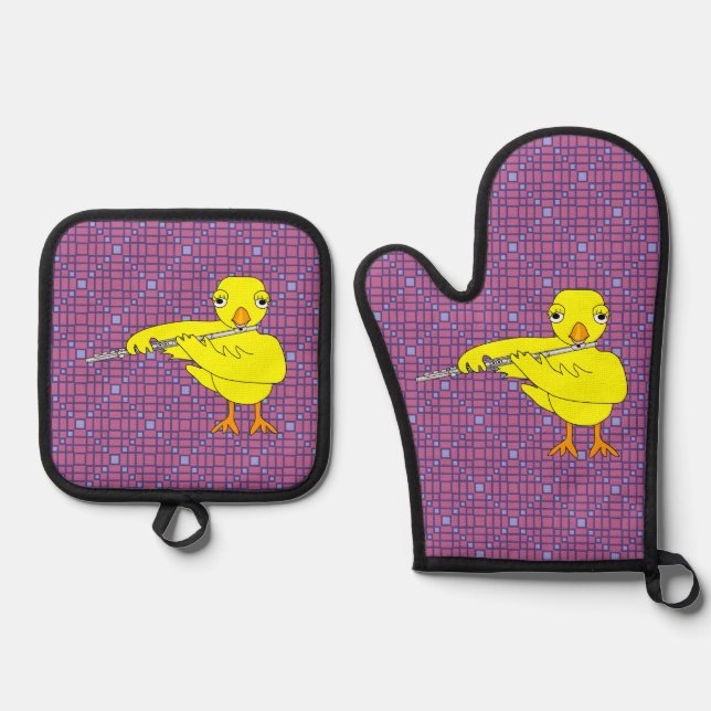 Set De Manoplas Flute Chick (Anverso)
