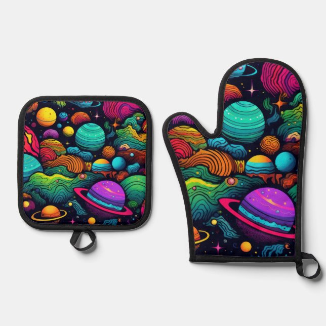 Set De Manoplas Fondo del planeta (Anverso)