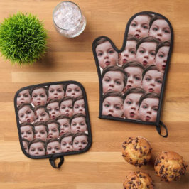 Set De Manoplas Foto personalizada de personalizado Faces
