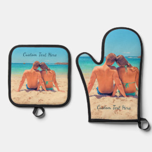 Set De Manoplas Foto y texto Personalizado personalizados