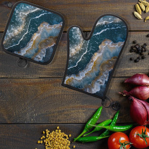 Set De Manoplas Fotografía macroeconómica de Blue Stone Agate